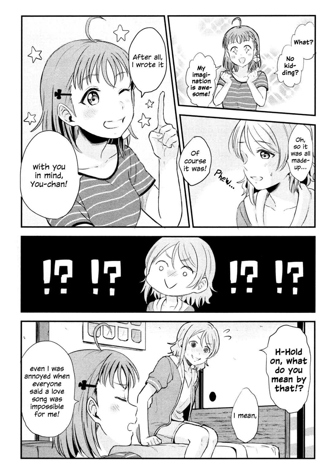 Love Live! Sunshine!! - A Love-Tinted Aquamarine (Doujinshi) Chapter 4 - Page 3