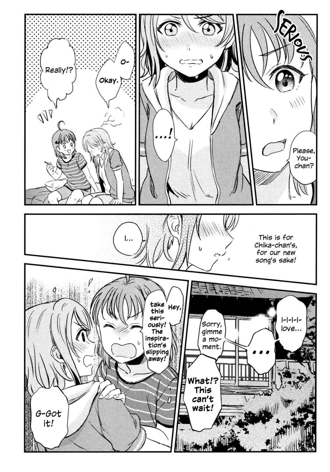 Love Live! Sunshine!! - A Love-Tinted Aquamarine (Doujinshi) Chapter 4 - Page 9
