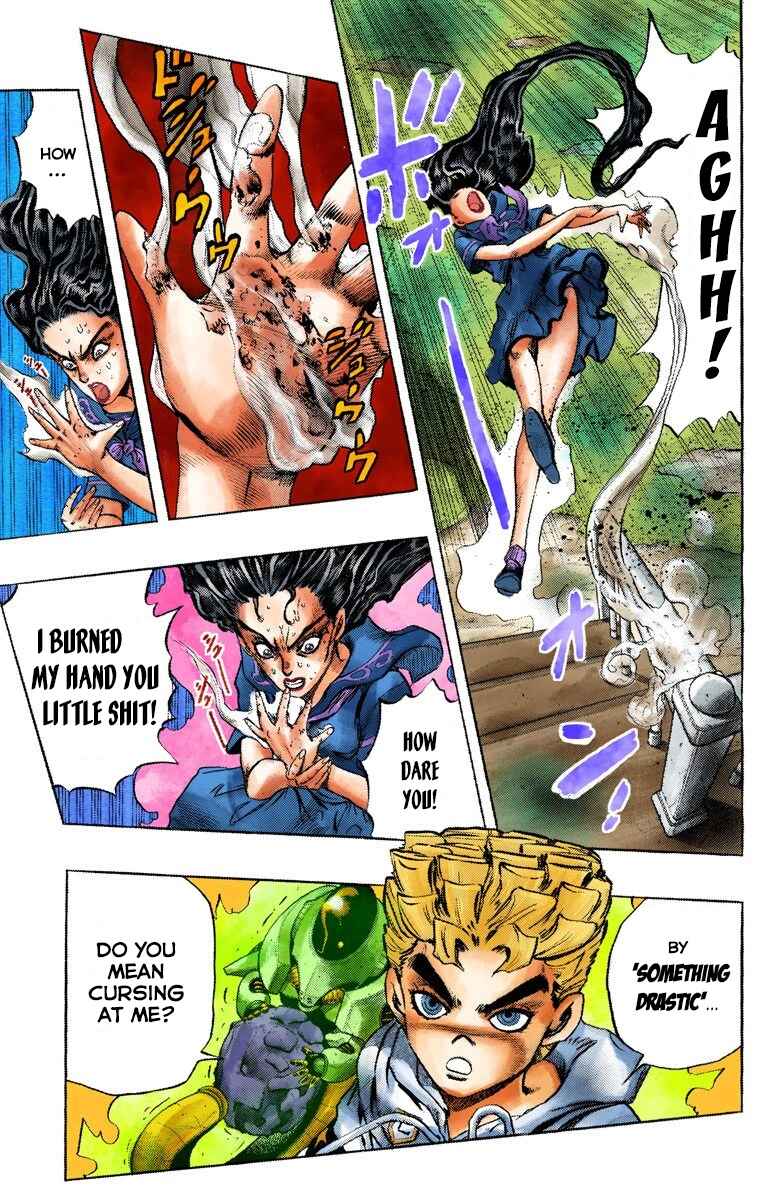 JoJo no Kimyou na Bouken: Part 4 - Diamond wa Kudakenai Color-ban Chapter 36 - Page 9