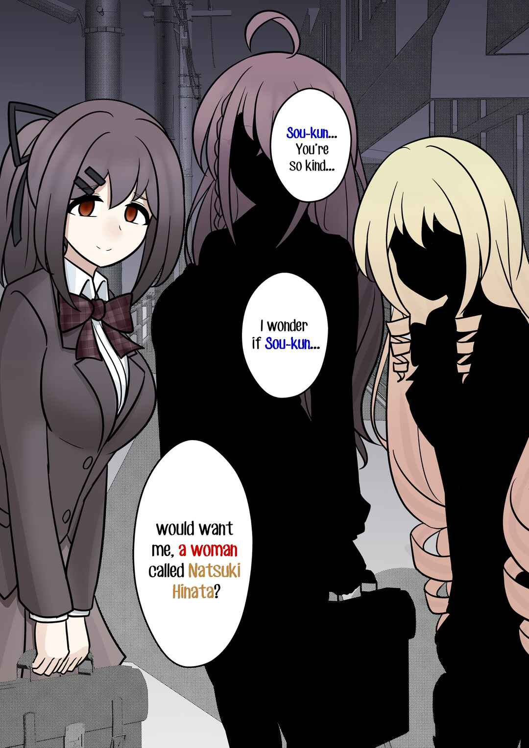 Danjo-hi 1:39 no Heikou Sekai wa Omoi no Hoka Futsuu (Fan Colored) Chapter 121 - Page 14