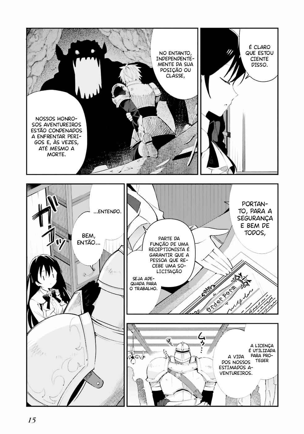 Guild no Uketsukejou Desu ga, Zangyou wa Iya Nanode Boss wo Solo Toubatsu Shiyou to Omoimasu Chapter 1 - Page 13