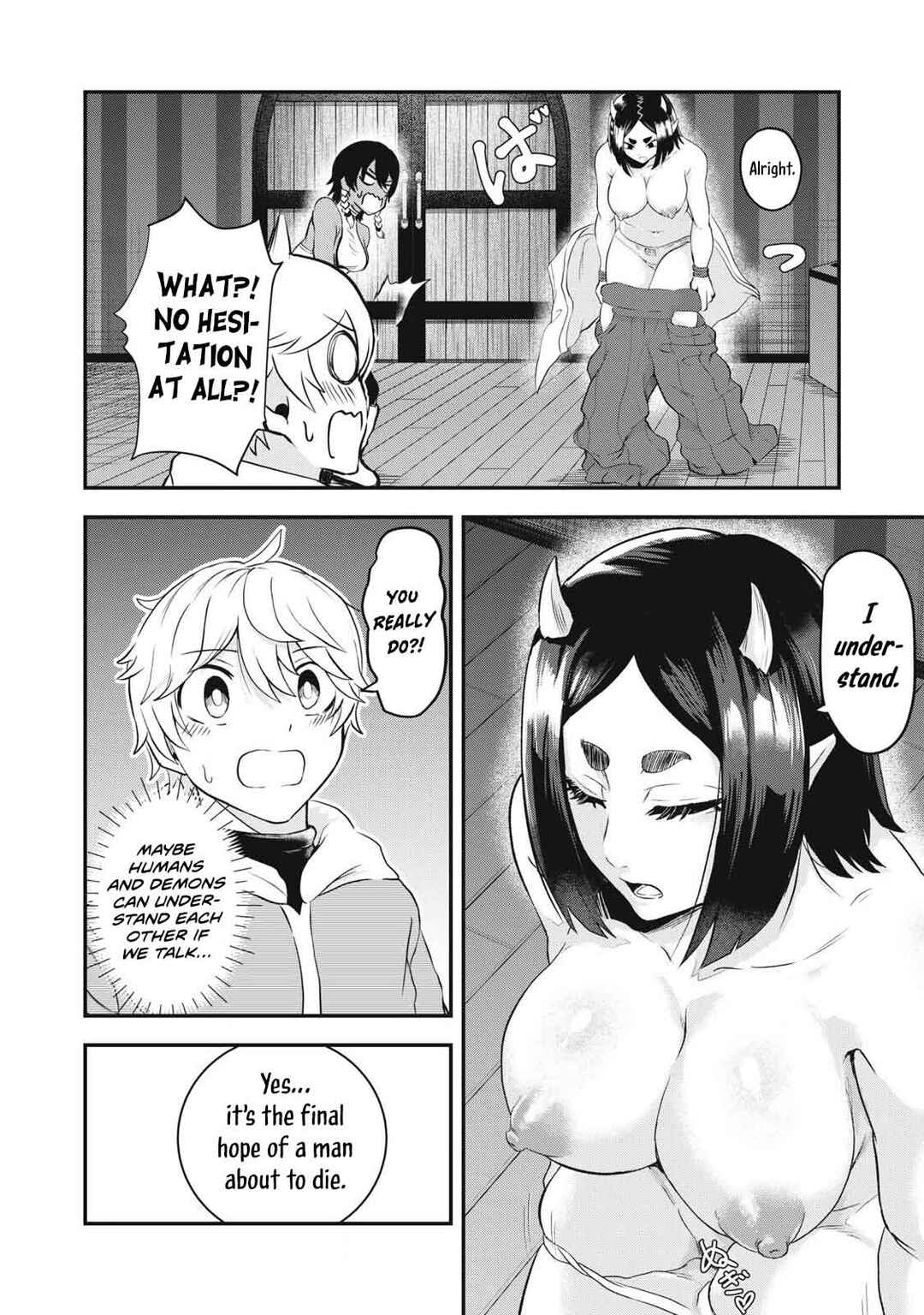 Sei-jun Ecstasy: XXX Shinai to Derarenai Heya de Mazoku o Buttaoshimasu Chapter 3 - Page 5