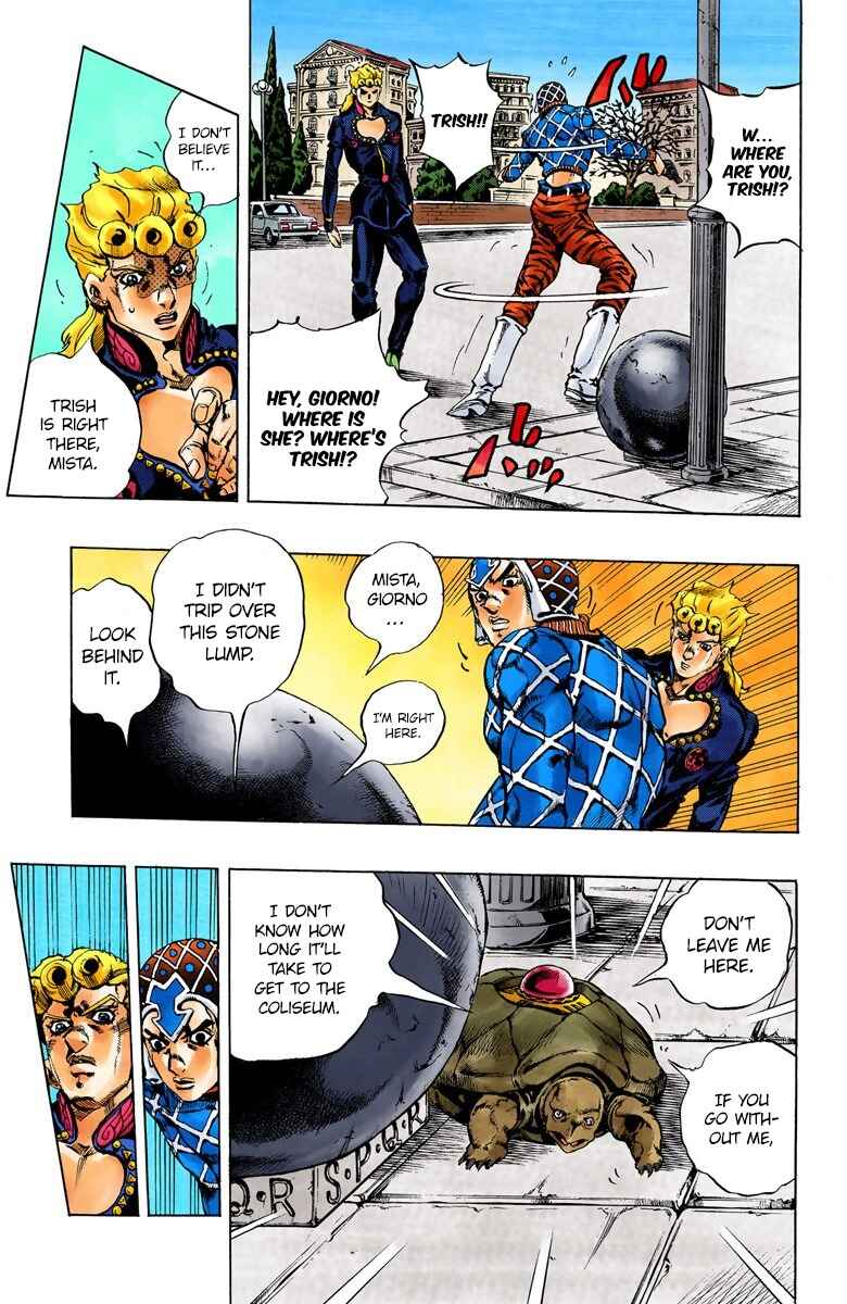 JoJo no Kimyou na Bouken: Part 5 - Ougon no Kaze Color-ban Chapter 155 - Page 15