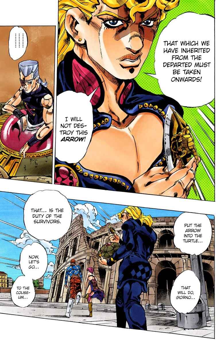 JoJo no Kimyou na Bouken: Part 5 - Ougon no Kaze Color-ban Chapter 155 - Page 19