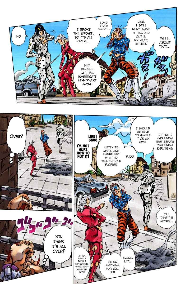 JoJo no Kimyou na Bouken: Part 5 - Ougon no Kaze Color-ban Chapter 155 - Page 9