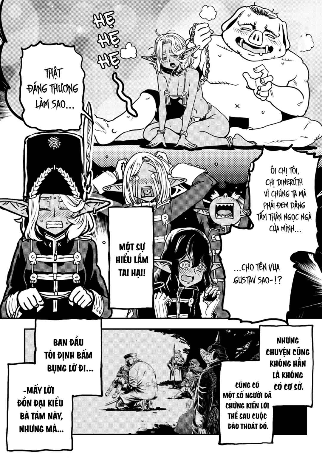 Orcsen Oukokushi ~Yaban na Orc no Kuni wa, Ikanishite Heiwa na Elf no Kuni wo Yakiharau ni Itatta ka~ Chapter 8 - Page 54