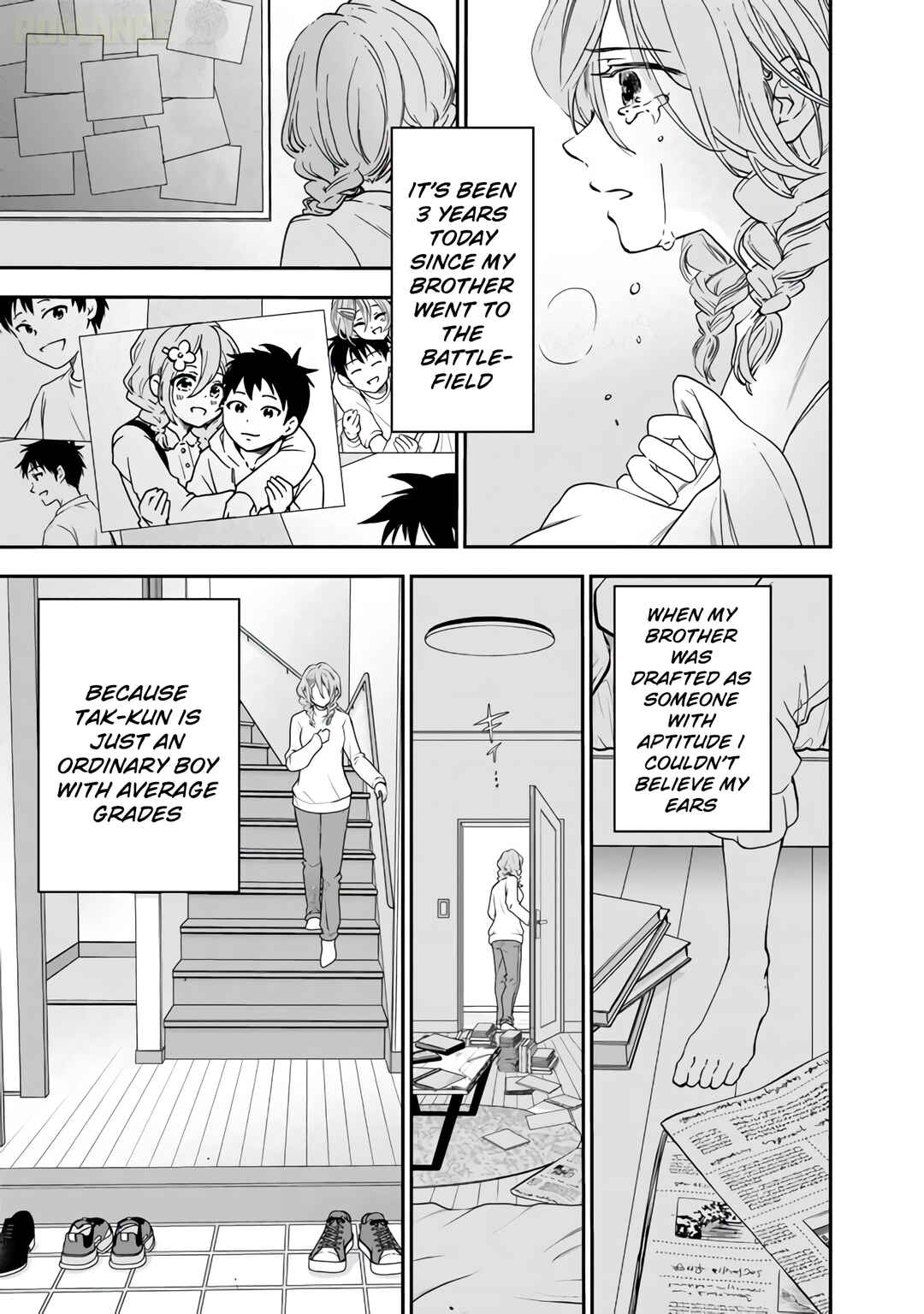 Senchi Kara Kaette kita Takashi-kun. Futsuu ni Koukou Seikatsu wo Okuritai Chapter 2 - Page 4