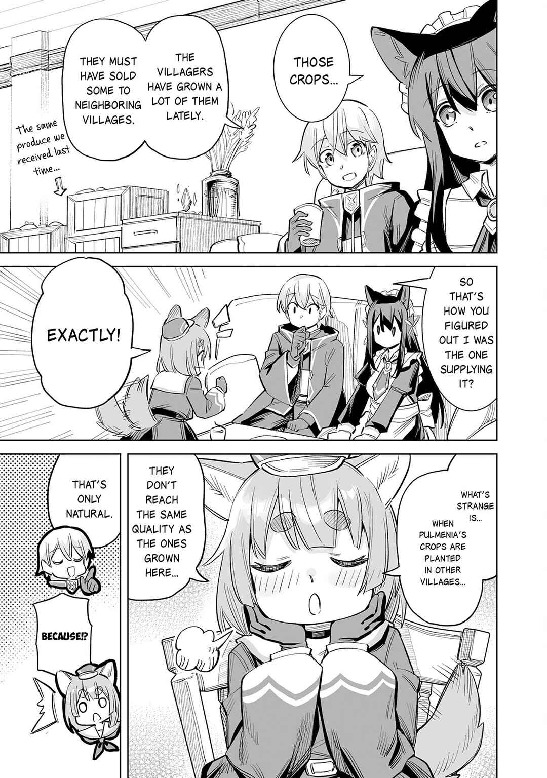 Kaikosareta Kyuutei Renkinjutsushi wa Henkyou de Dai Nouen wo Tsukuriageru ~Sokoku wo Oidasareta kedo, Saikyou Ryouchi de Slow Life wo Ouka suru~ Chapter 8 - Page 14