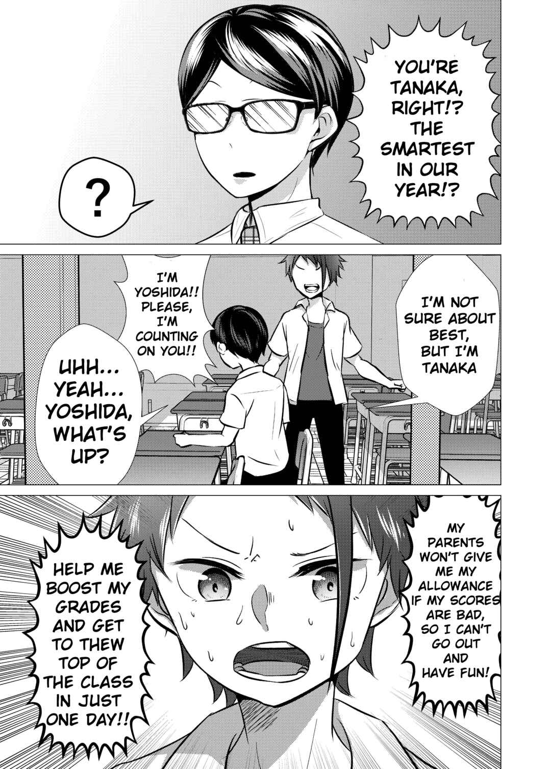 Yankee-chan ga Jimi Megane ni Koisuru Hanashi Chapter 15 - Page 1