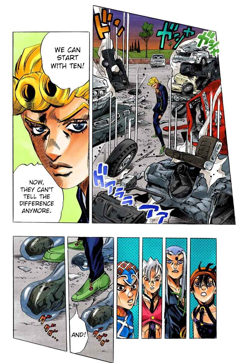 JoJo no Kimyou na Bouken: Part 5 - Ougon no Kaze Color-ban Chapter 63 - Page 6