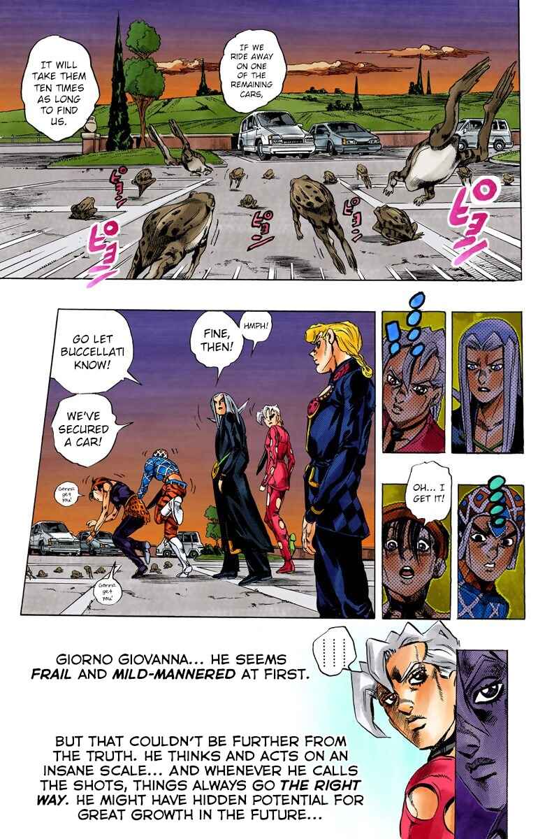 JoJo no Kimyou na Bouken: Part 5 - Ougon no Kaze Color-ban Chapter 63 - Page 7