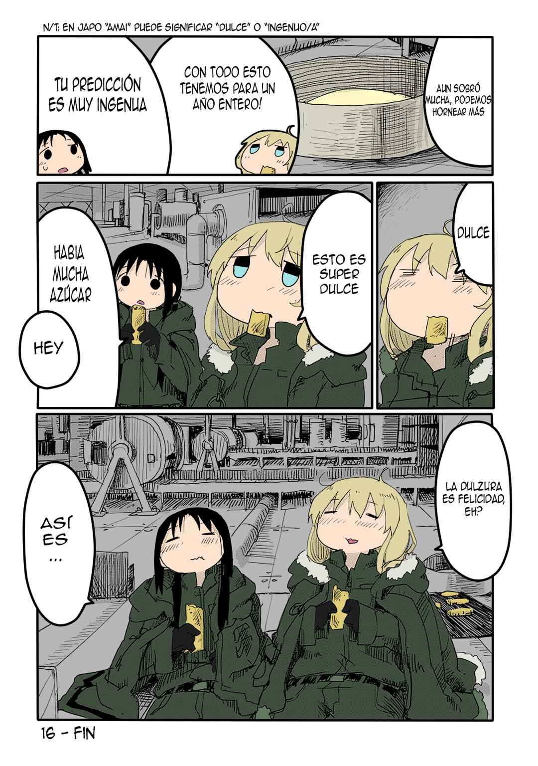 Shoujo Shuumatsu Ryokou (Fan Colored) Chapter 16 - Page 17