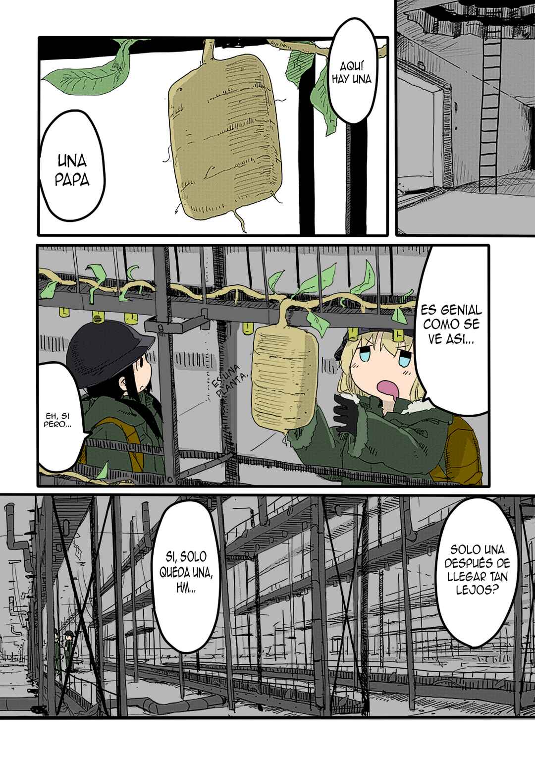 Shoujo Shuumatsu Ryokou (Fan Colored) Chapter 16 - Page 2