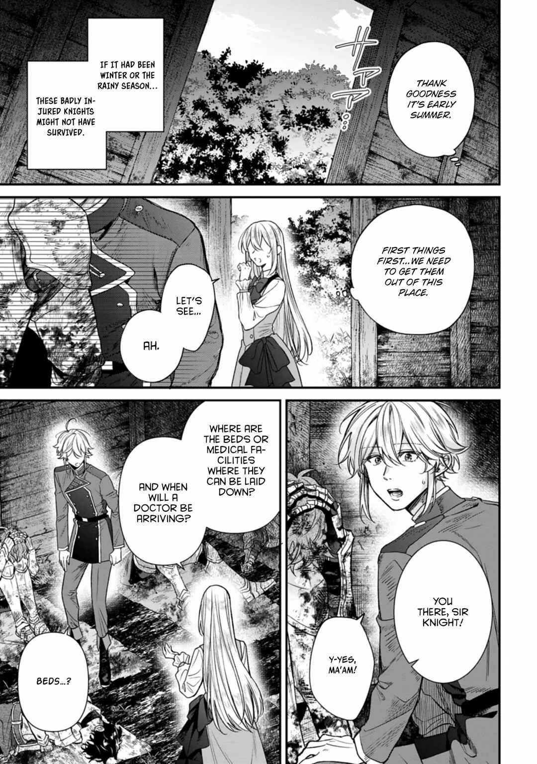 Me no Mae no Sangeki de Zense wo Omoidashitakedo, Amarini mo Mondai Yamazumi de Ippai Ippaidesu. Chapter 1 - Page 22