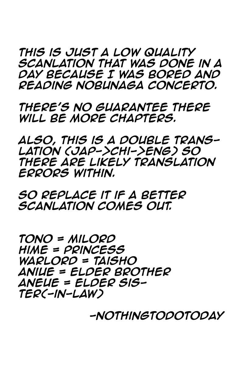 Nobunaga Concerto Chapter 11 - Page 1