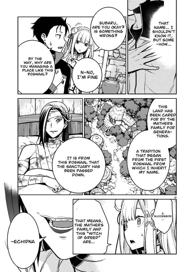 Re:Zero kara Hajimeru Isekai Seikatsu: Dai 4-shou—Seiiki to Gouyoku no Majo Chapter 4 - Page 38