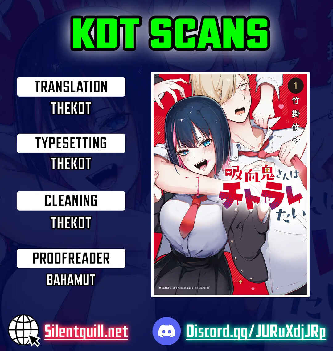 Kyuuketsuki-san wa Chitoraretai Chapter 13 - Page 1