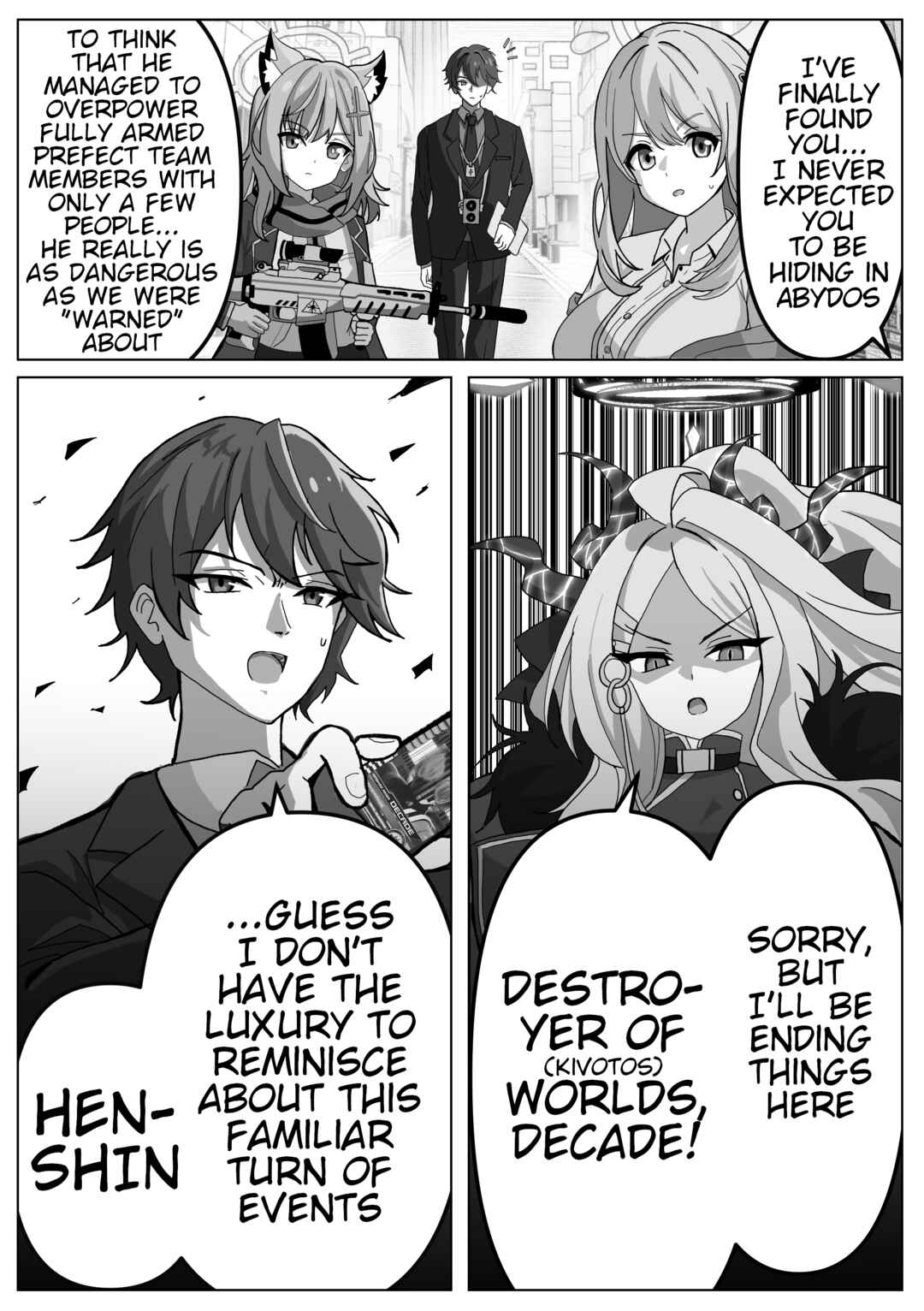 Blue Archive x Kamen Rider Decade - Schale no Kadoya Tsukasa-sensei Gainen (Doujinshi) Chapter 4 - Page 3