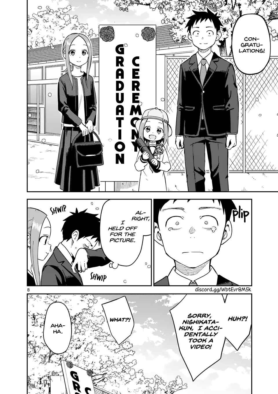 Karakai Jouzu no (Moto) Takagi-san Chapter 312 - Page 8