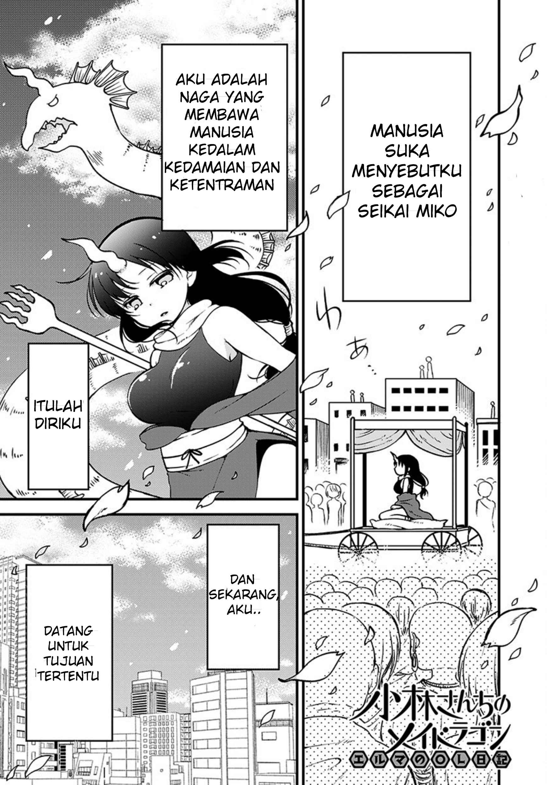 Kobayashi-san Chi no Maid Dragon - Elma OL Nikki Chapter 1 - Page 1