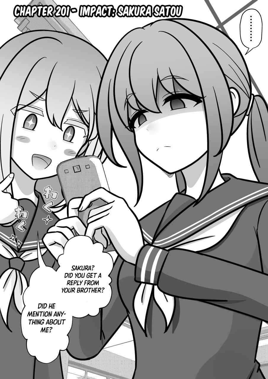 Danjo-hi 1:39 no Heikou Sekai wa Omoi no Hoka Futsuu Chapter 201 - Page 1
