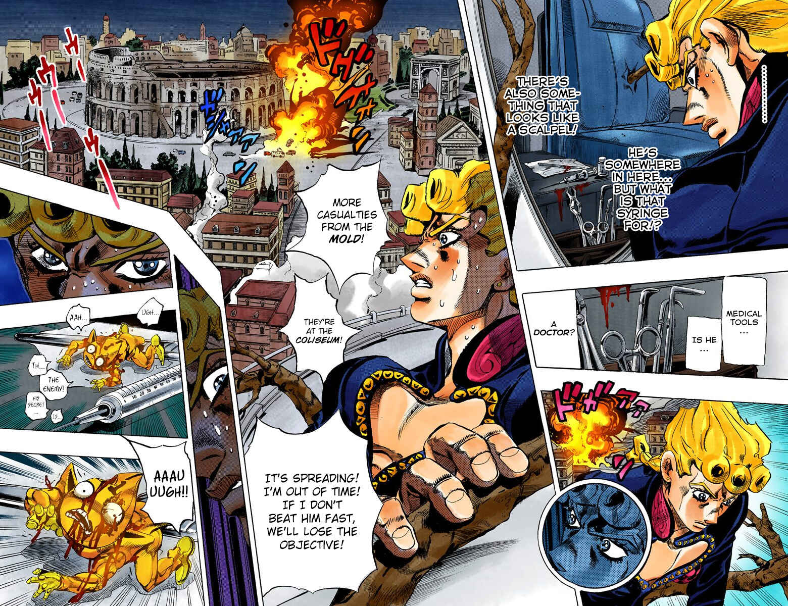 JoJo no Kimyou na Bouken: Part 5 - Ougon no Kaze Color-ban Chapter 121 - Page 12