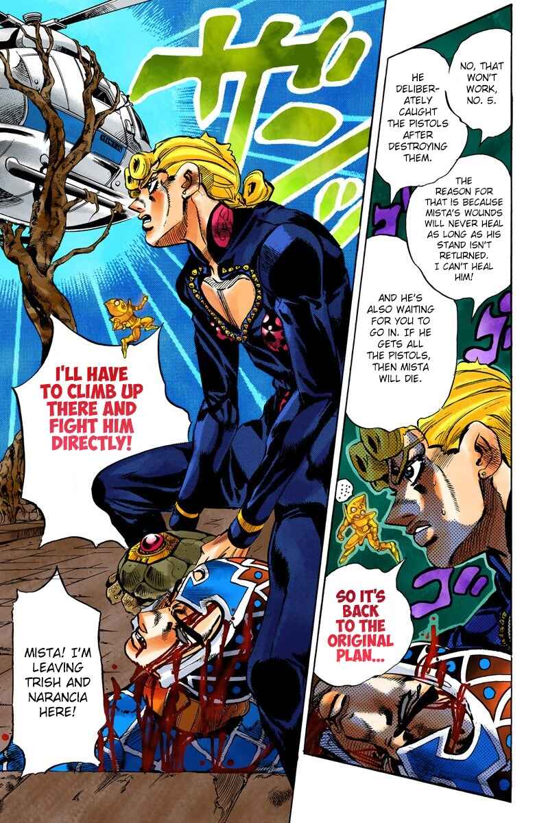 JoJo no Kimyou na Bouken: Part 5 - Ougon no Kaze Color-ban Chapter 121 - Page 6
