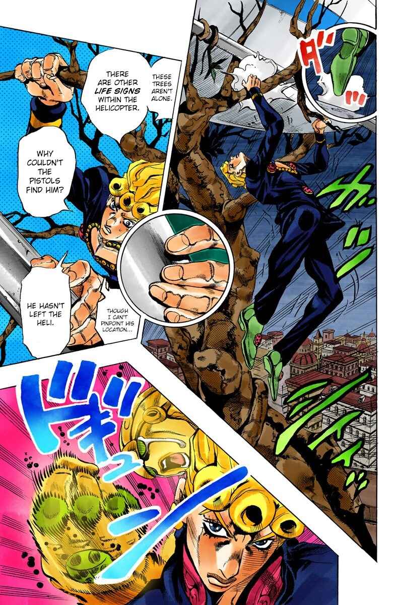 JoJo no Kimyou na Bouken: Part 5 - Ougon no Kaze Color-ban Chapter 121 - Page 8