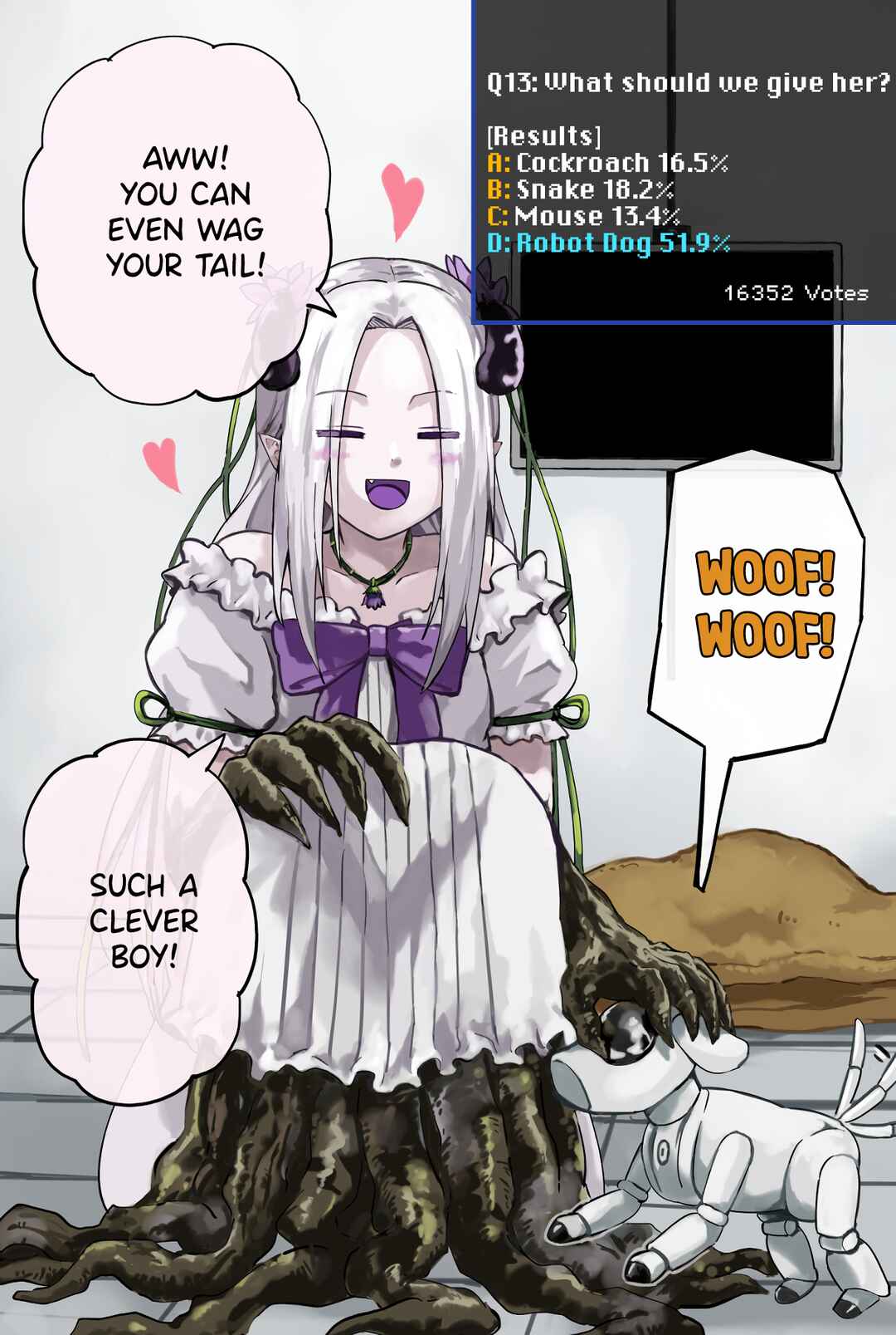 Raising an Eggplant Girl Using Online Polls Chapter 16 - Page 1
