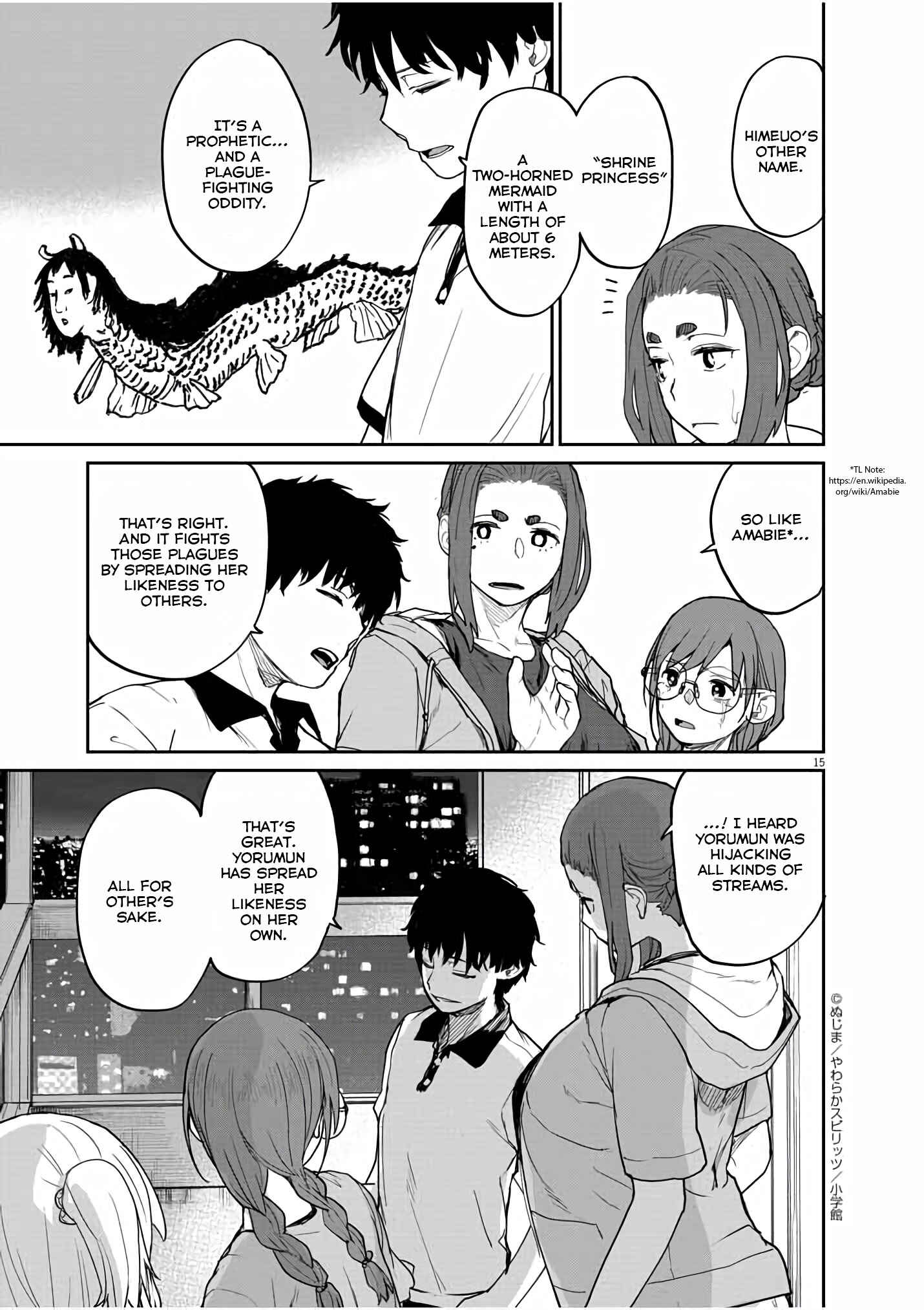 Kaii to Otome to Kamikakushi Chapter 38 - Page 14