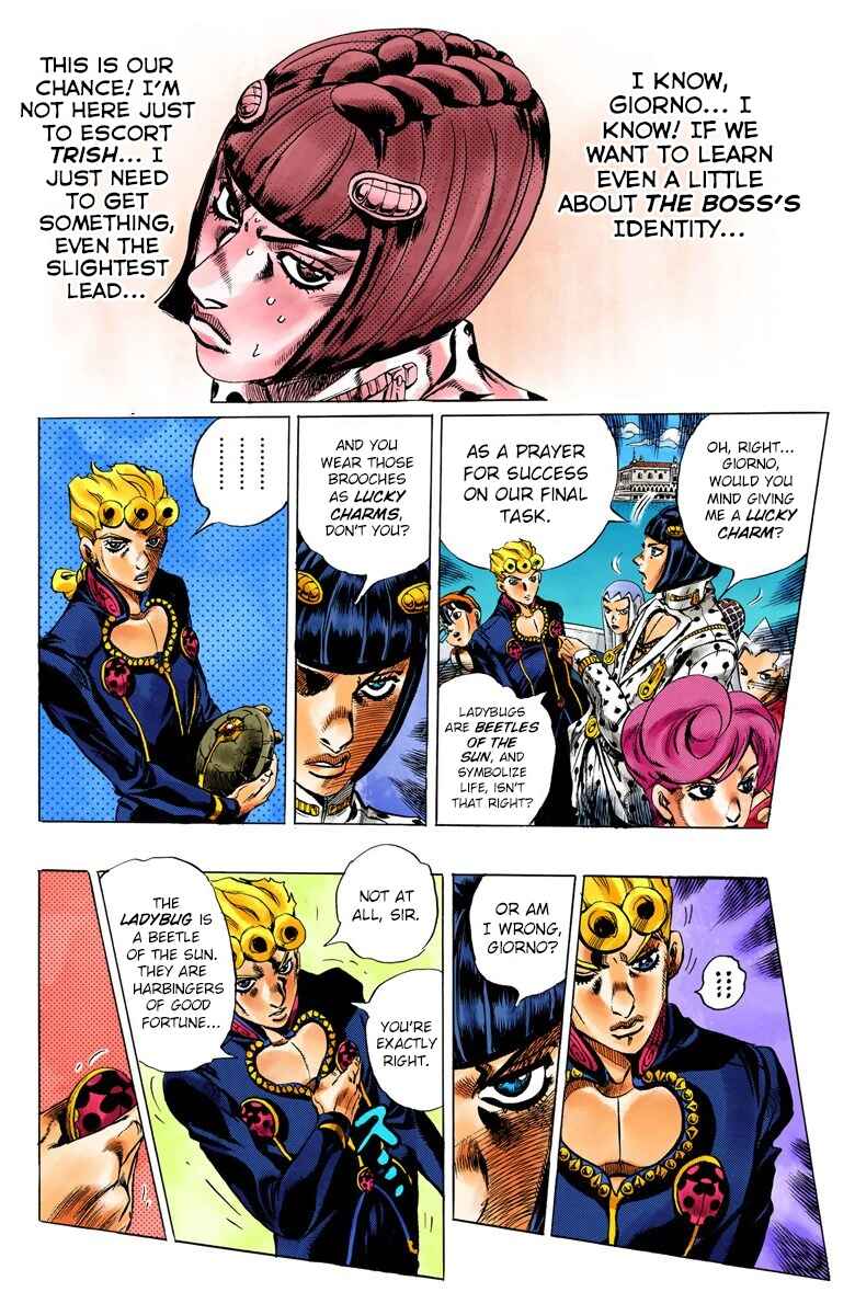 JoJo no Kimyou na Bouken: Part 5 - Ougon no Kaze Color-ban Chapter 77 - Page 10