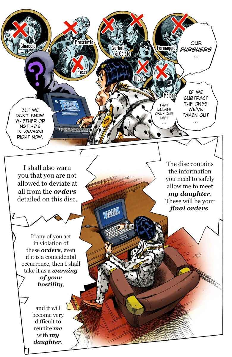 JoJo no Kimyou na Bouken: Part 5 - Ougon no Kaze Color-ban Chapter 77 - Page 4