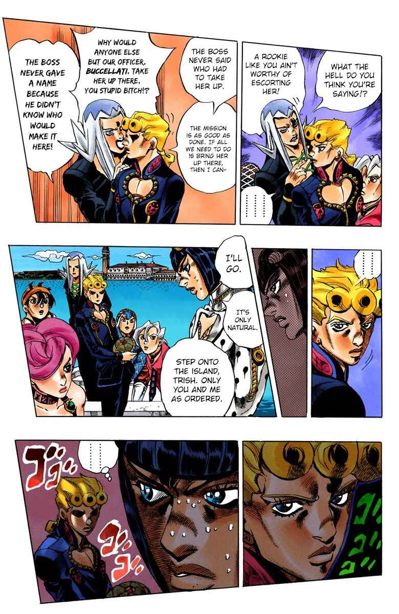 JoJo no Kimyou na Bouken: Part 5 - Ougon no Kaze Color-ban Chapter 77 - Page 9