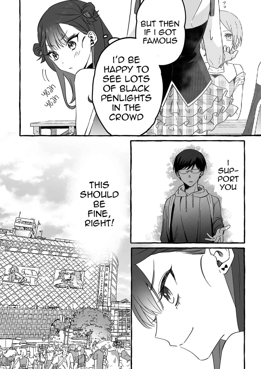 Damedol to Sekai ni 1-nin dake no Fan Chapter 8 - Page 12