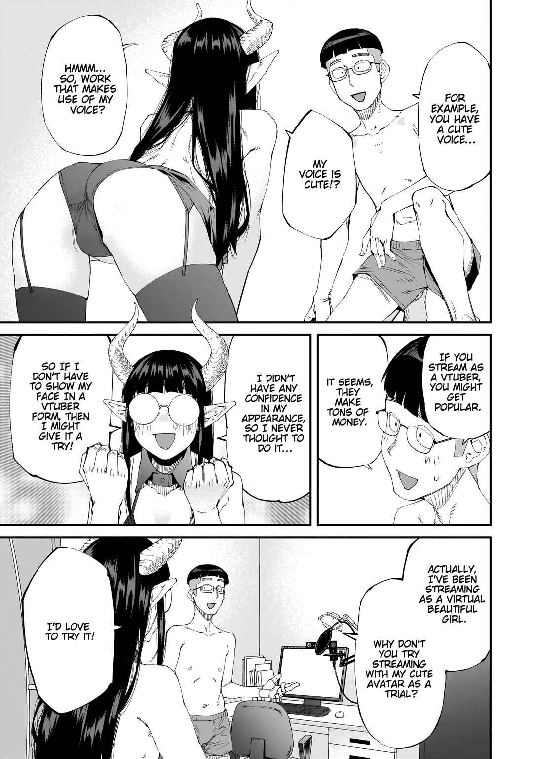 Otaku-kun no Seiheki o Isshou Yugamete Iku Ishuzoku Musume-tachi Chapter 4 - Page 12