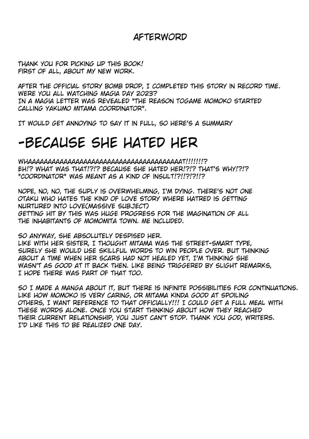 Magia Record: Mahou Shoujo Madoka★Magica Side Story - MomoMita web version (Doujinshi) Chapter 7 - Page 26