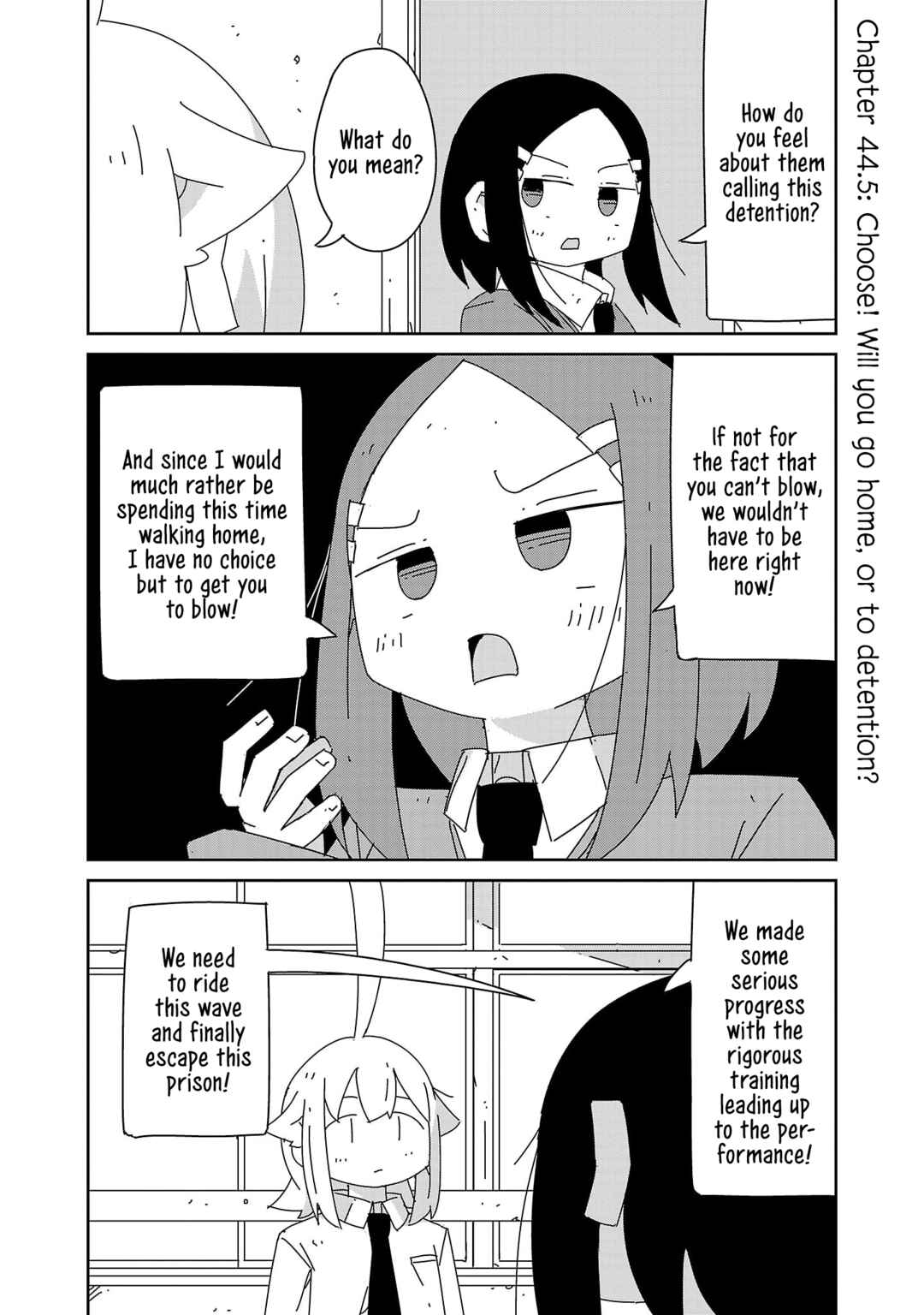 Hagino-san Wants to Quit the Wind Ensemble Chapter 44.5 - Page 1