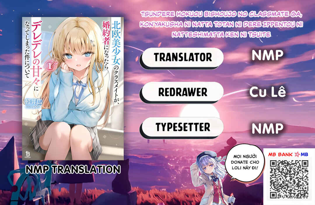 Tsundere Hokuou Bishoujo no Classmate ga, Kon'yakusha ni natta Totan ni Dere Ippentou ni Natteshimatta Ken ni tsuite Chapter 1 - Page 1