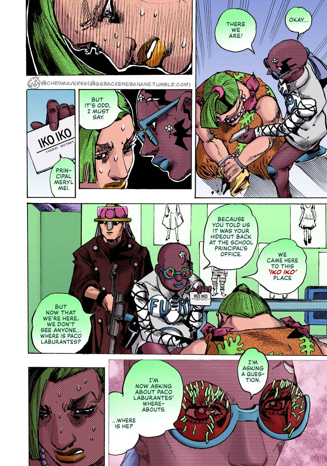 JoJo's Bizarre Adventure Part 9 - The JOJOLands (Fan-Colored) Chapter 25 - Page 16
