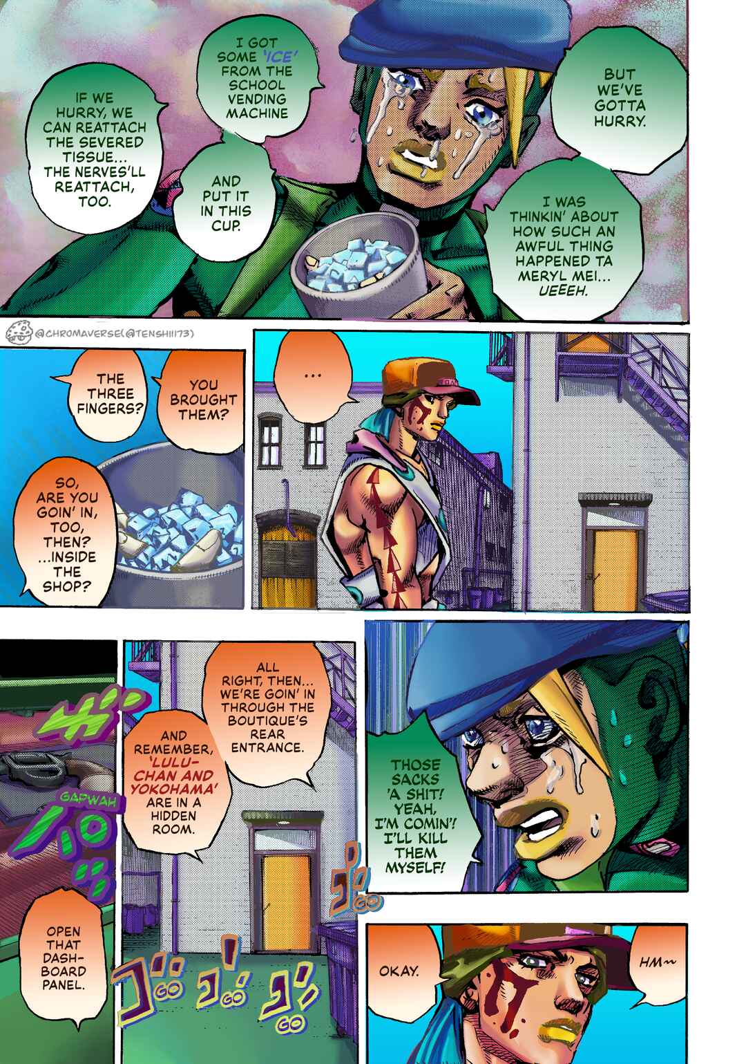 JoJo's Bizarre Adventure Part 9 - The JOJOLands (Fan-Colored) Chapter 25 - Page 8