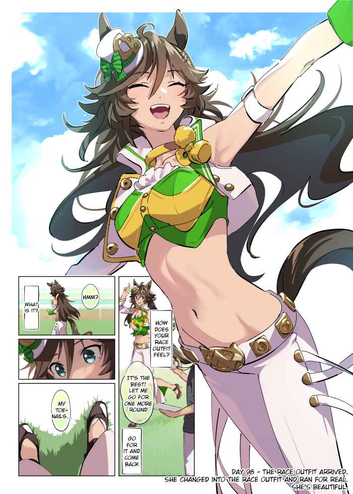 Uma Musume Pretty Derby - 100 nichigo Cb no tantō ni naru tore-na- Chapter 98 - Page 1