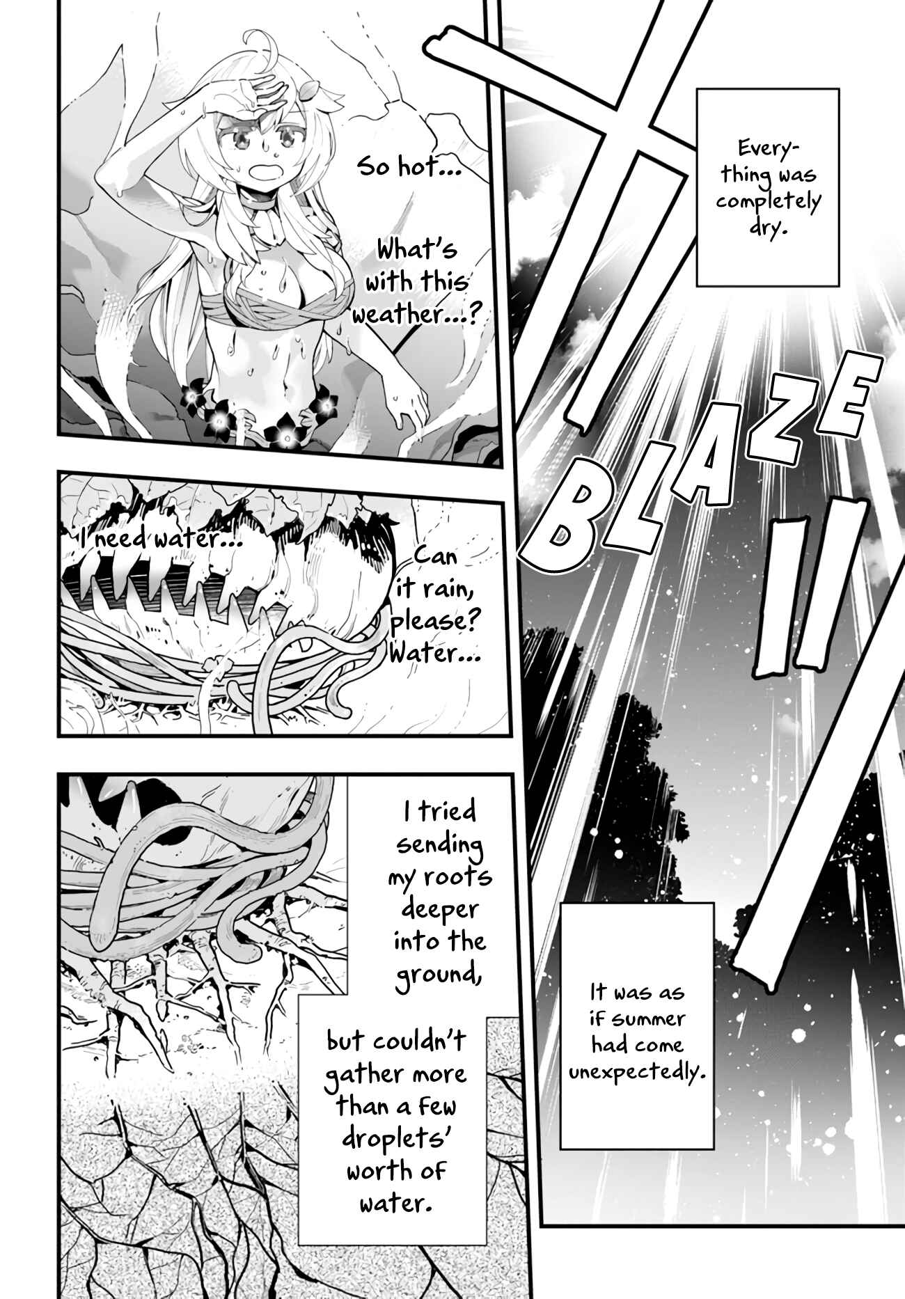 Shokubutsu Monster Musume Nikki: Seijo datta Watashi ga Uragirareta Hate ni Alraune ni Tensei Shite Shimatta node, kore kara wa Kougousei o Shinagara Shizuka ni Shokubutsu Life o Sugoshimasu Chapter 3 - Page 13