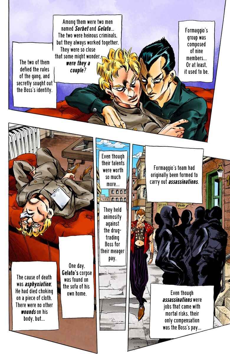 JoJo no Kimyou na Bouken: Part 5 - Ougon no Kaze Color-ban Chapter 36 - Page 12