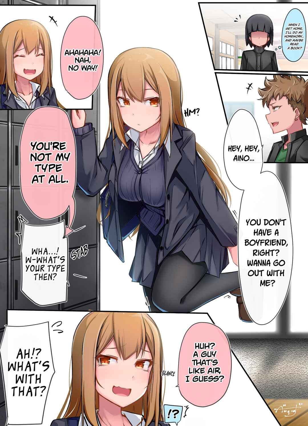 Class no Gal ni Kuuki Atsukai Sareteimasu Chapter 23.4 - Page 1