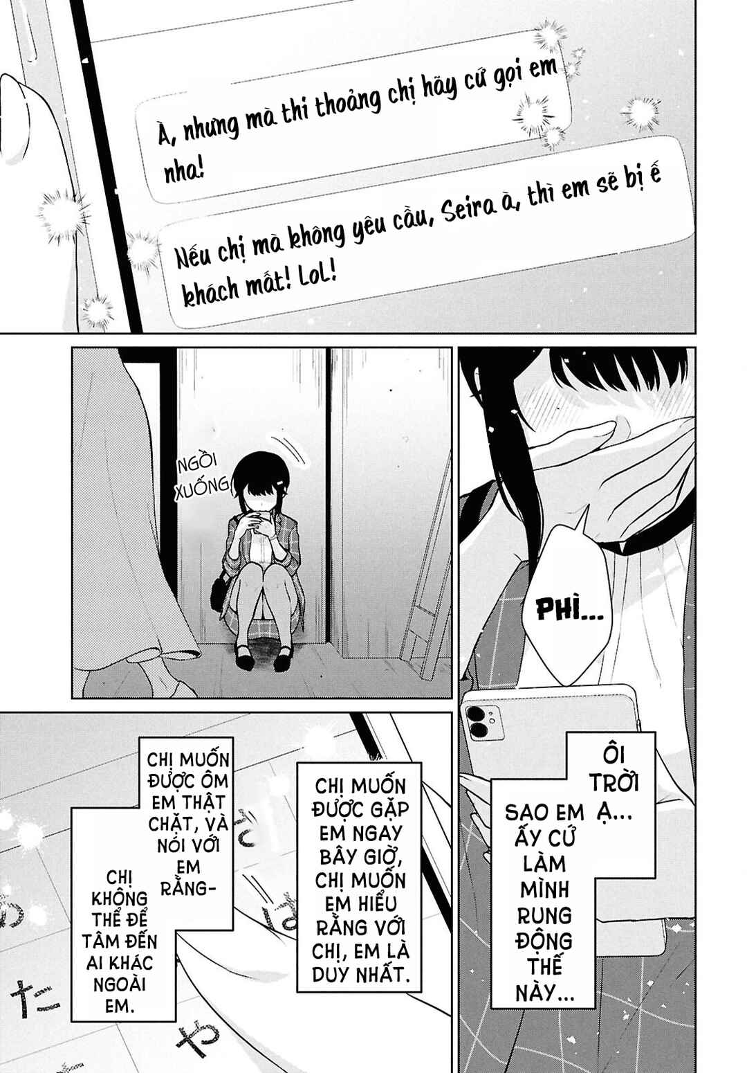 Danjo-hi 1:5 no Sekai demo Futsuu ni Ikirareru to Omotta? ~Gekiomoi Kanjou na Kanojo-tachi ga Mujikaku Danshi ni Honrou Saretara~ Chapter 14 - Page 13