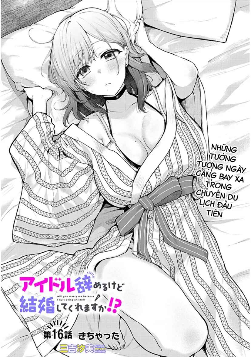 Idol Yameru kedo Kekkon Shitekuremasu ka!? Chapter 16.1 - Page 2