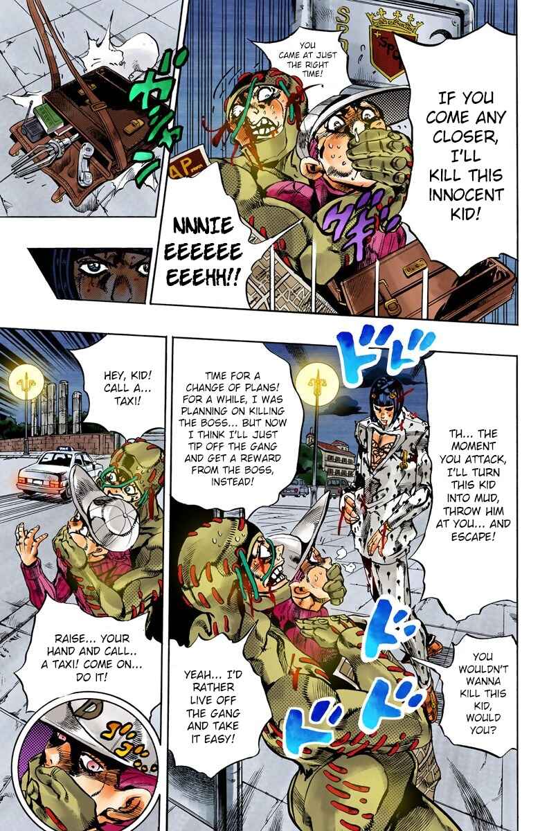 JoJo no Kimyou na Bouken: Part 5 - Ougon no Kaze Color-ban Chapter 128 - Page 8