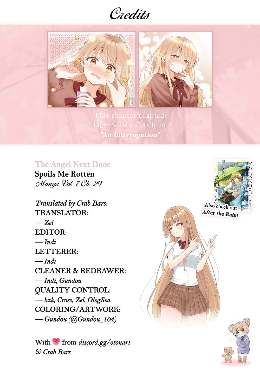 Otonari no Tenshi-sama ni Itsunomanika Dame Ningen ni Sareteita Ken Chapter 29.4 - Page 15