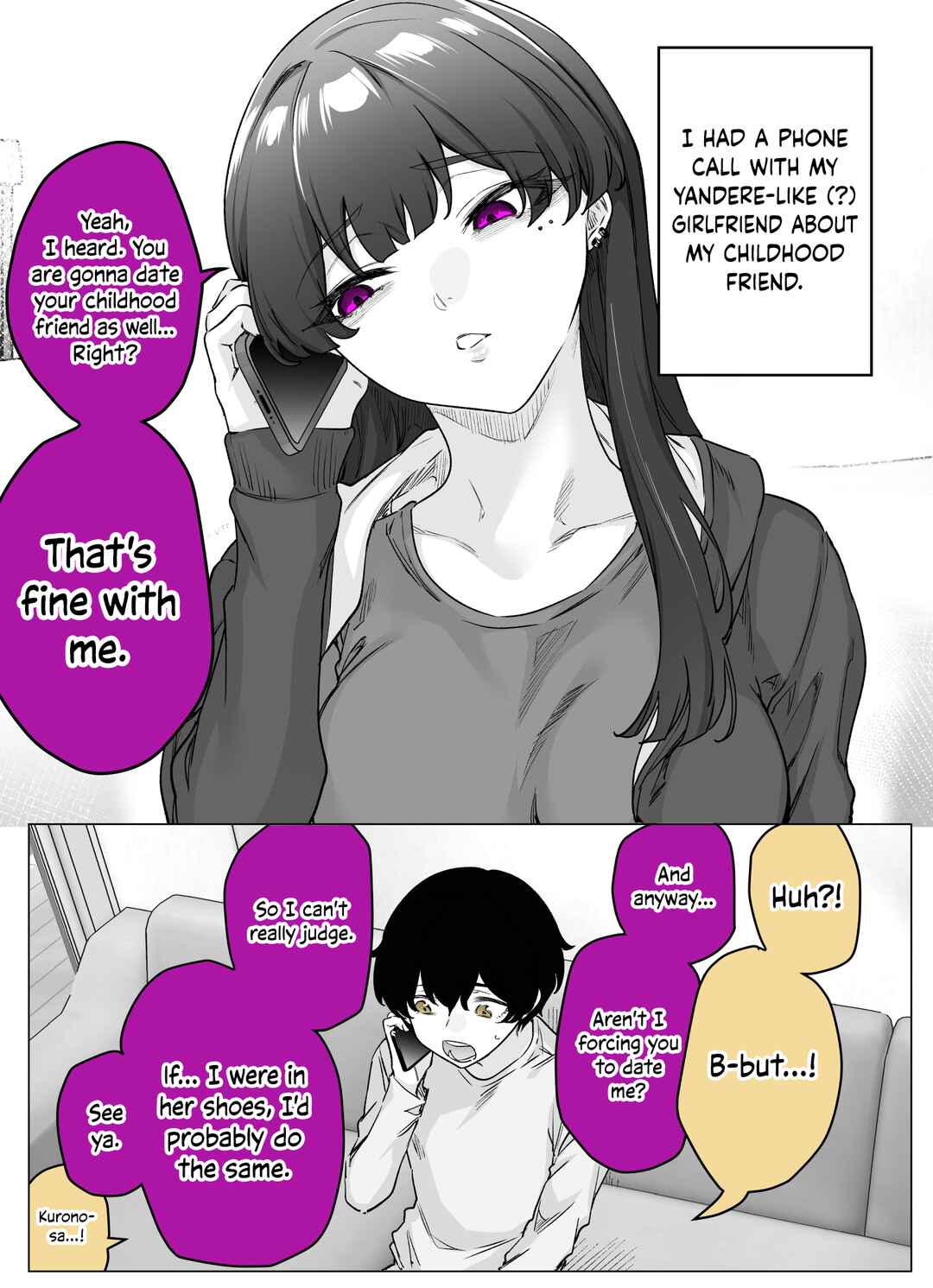 I Thought She Was a Yandere, but Apparently She's Even Worse Chapter 37 - Page 1