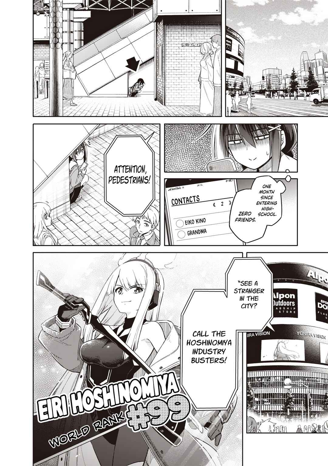 Toukyou KINOKO ~Sekai Ranking 1-i no Komyu-ryoku Saijaku JK~ Chapter 1 - Page 8